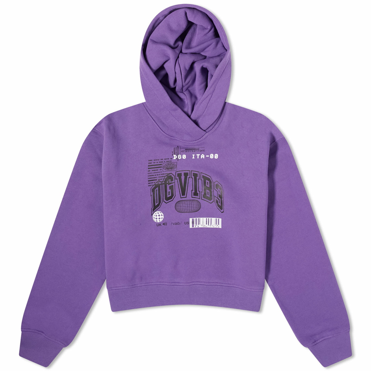 Dolce & Gabbana Women's Vibe Stamp Hoodie in Purple
