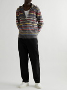 Missoni - Hooded Crochet-Knit Wool Zip-Up Cardigan - Gray
