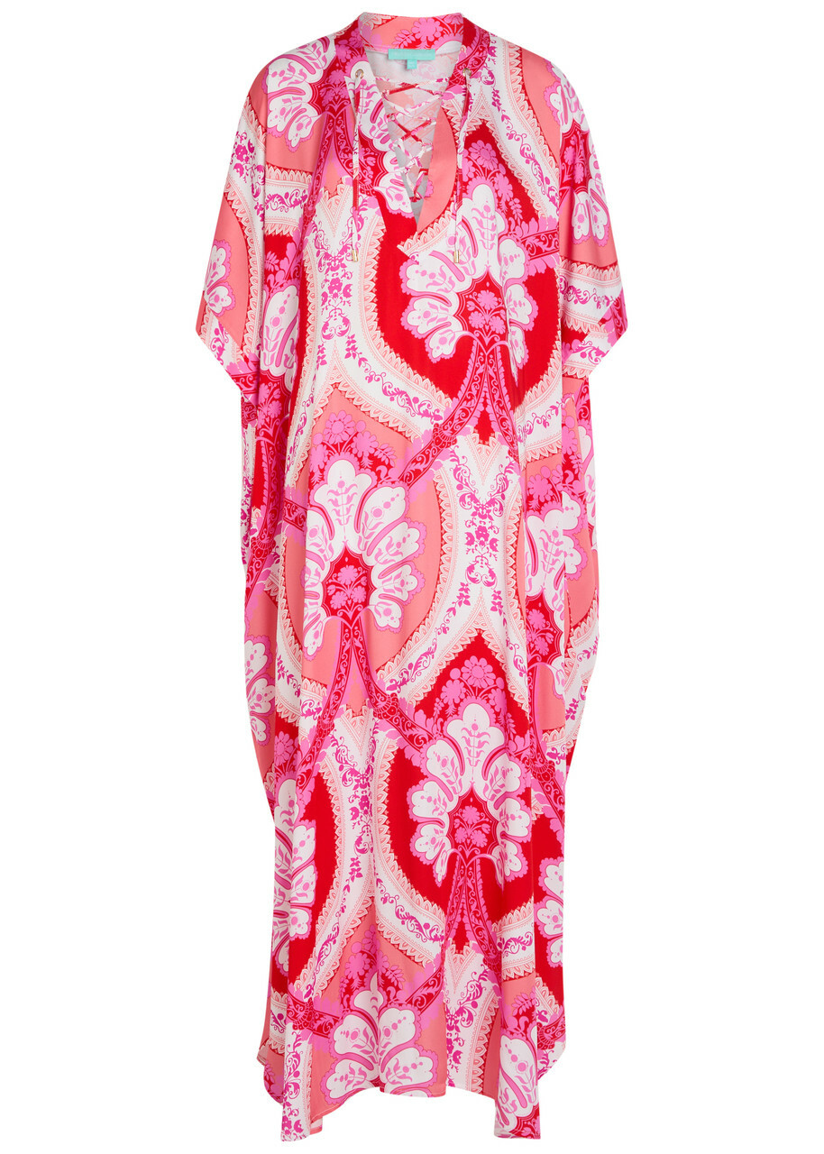 Melissa Odabash Carlotte Printed Woven Maxi Dress - Pink - One Size