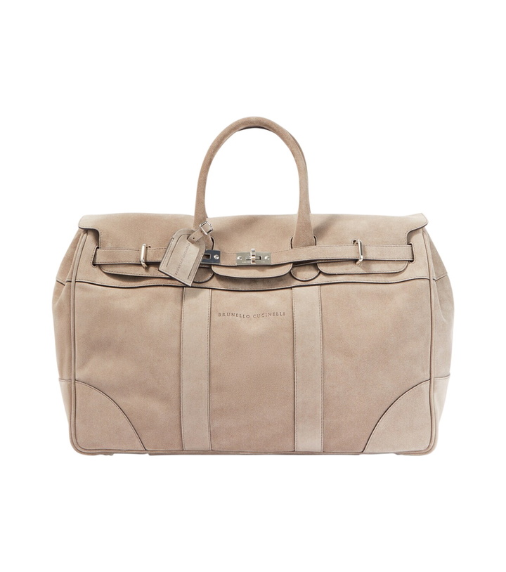Photo: Brunello Cucinelli Suede duffel bag