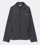 Miu Miu Hooded oversized fleece jacket