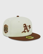 New Era Oakland Athletics City Icon 59 Fifty Fitted Cap Brown/Beige - Mens - Caps