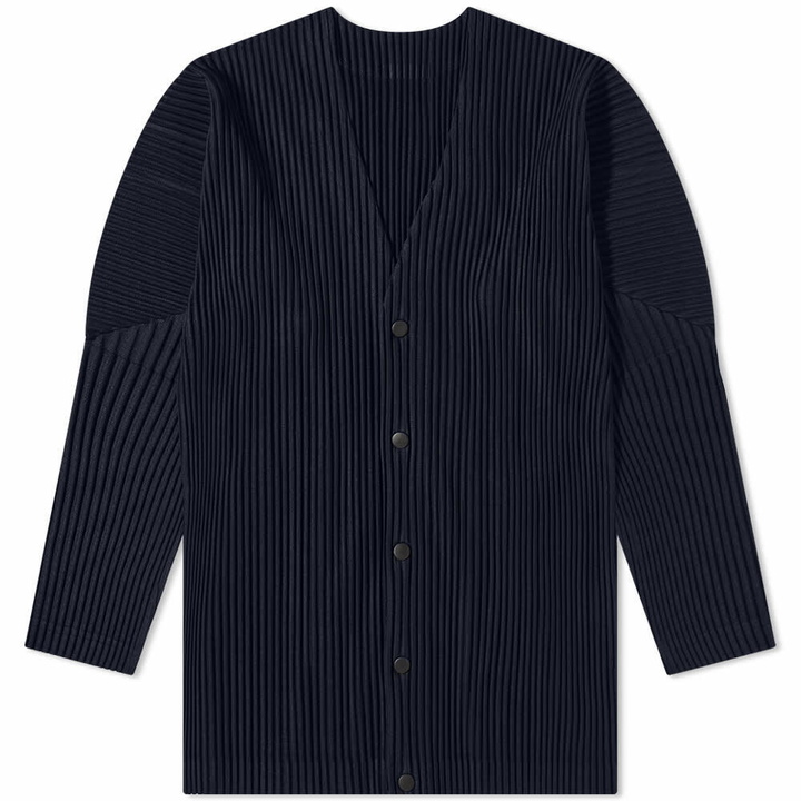 Photo: Homme Plissé Issey Miyake Men's Pleated Liner Jacket in Navy