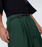 And Wander Nylon Chino Tuck tapered pants