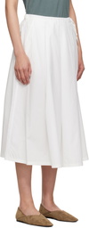 Weekend Max Mara White Folk Midi Skirt