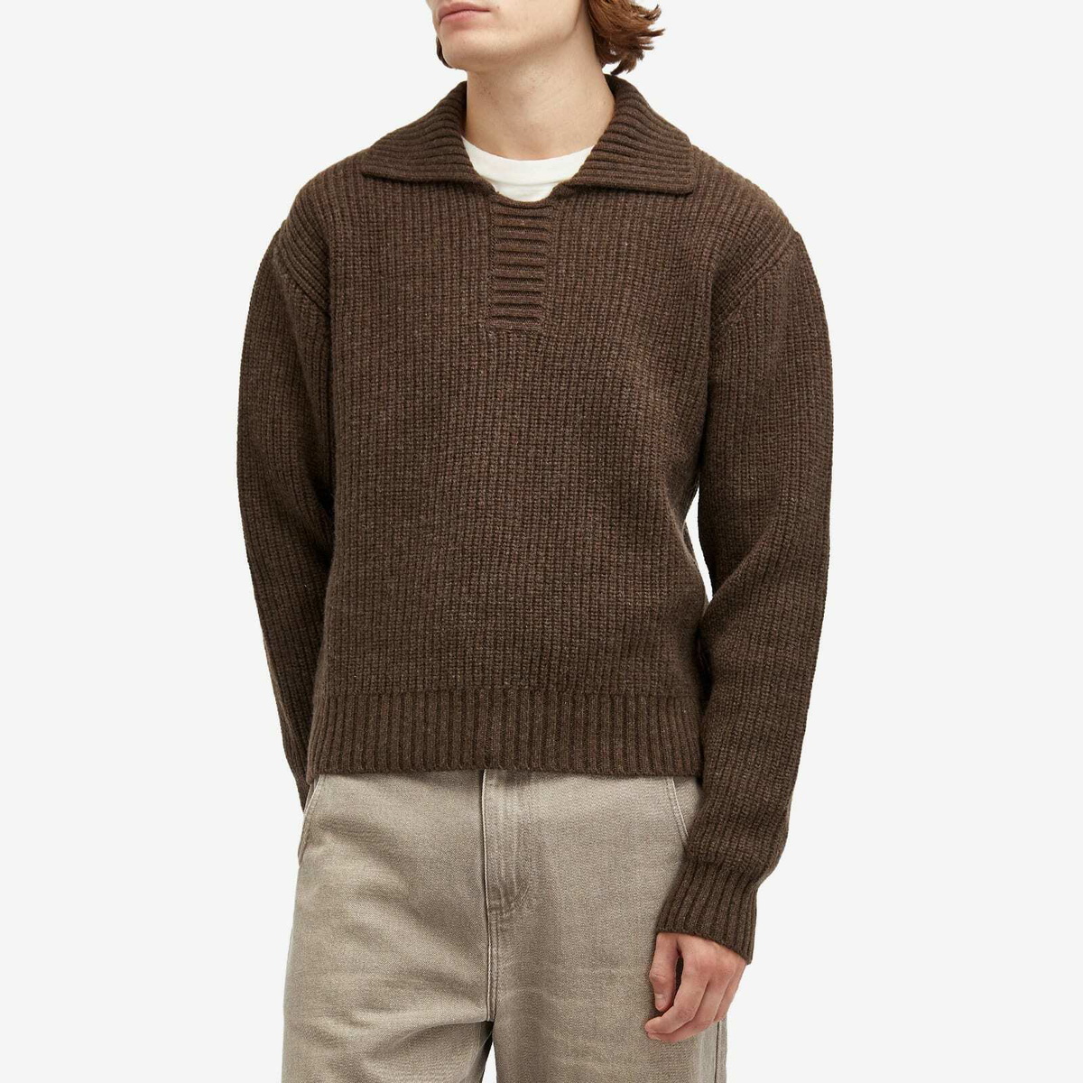 mfpen エムエフペン OPEN COLLAR SWEATER nightwaks