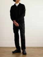 Stone Island - Logo-Appliquéd Wool-Blend Half-Zip Sweater - Black