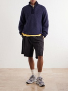 Aimé Leon Dore - Wool-Blend Felt Half-Zip Sweater - Blue