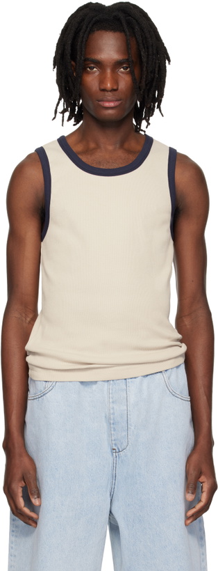 Photo: Entire Studios Off-White Contro Tank Top