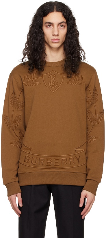 Photo: Burberry Brown Oak Leaf Sweatshirt