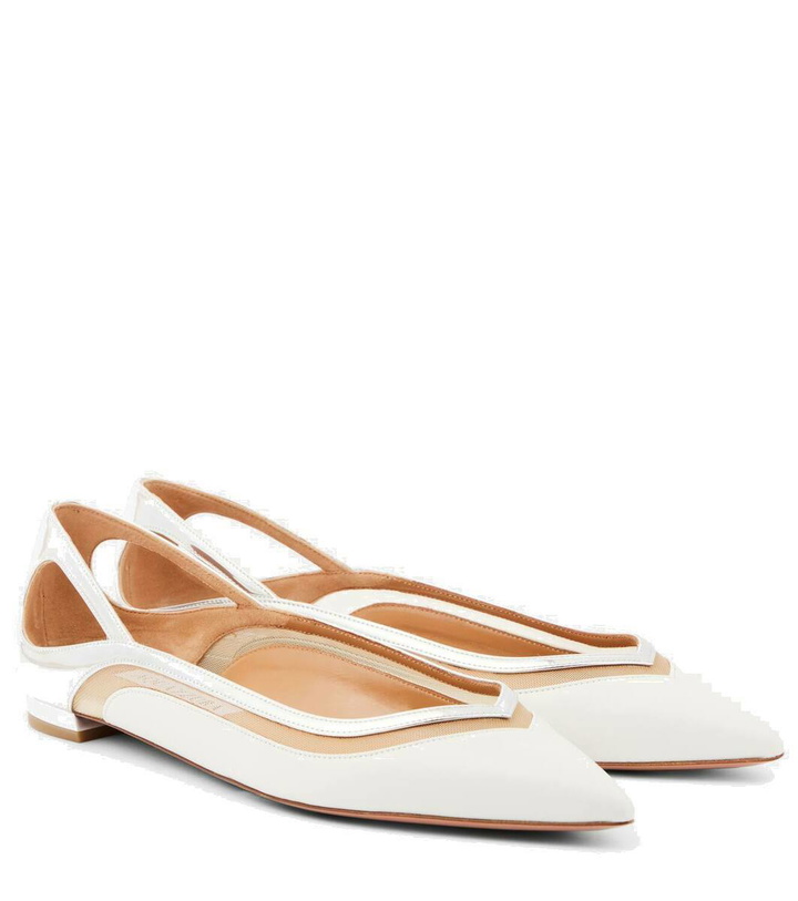 Photo: Aquazzura Cinemax leather ballet flats