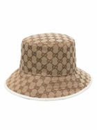 Gucci Neutral GG Reversible Bucket Hat