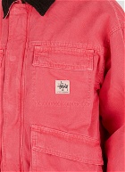 Washed Patch Pocket Jacket in Pink