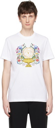 Versace Jeans Couture White V-Emblem Garden T-Shirt