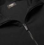 Fendi - Slim-Fit Logo-Detail Cotton-Jersey Track Jacket - Black