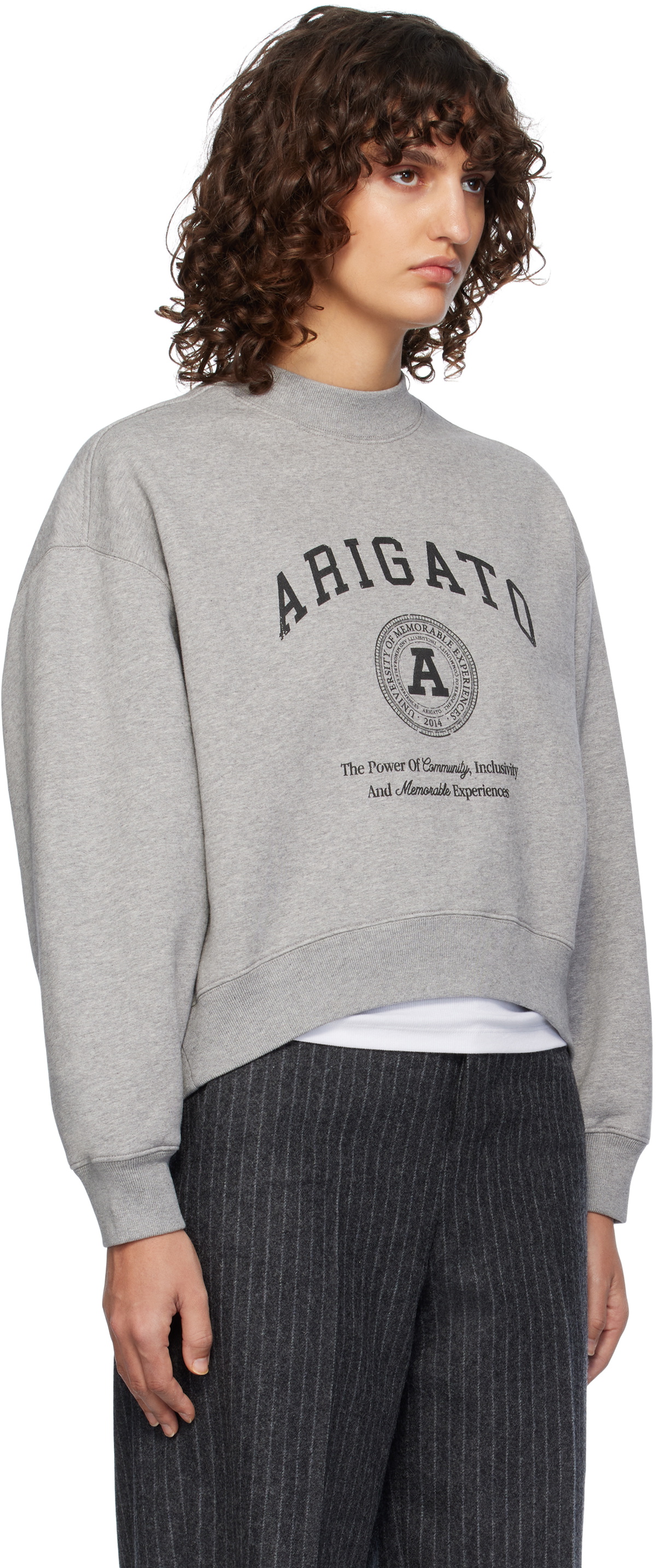 Axel Arigato Gray University Sweatshirt