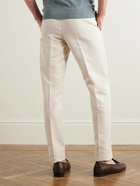 Loro Piana - Straight-Leg Cotton and Linen-Blend Trousers - Neutrals