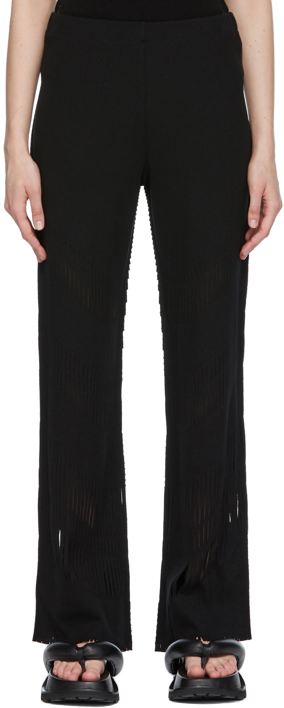 Issey Miyake Black A-POC Slash Trousers Issey Miyake Men