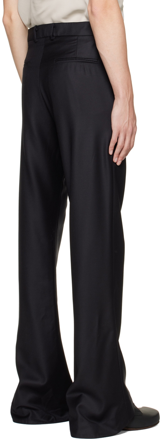 AARON ESH Black Puddle Trousers