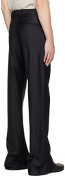 AARON ESH Black Puddle Trousers