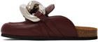 JW Anderson Burgundy Chain Loafers