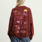 Damson Madder Women's Sundried Washing Line Hoodie in Brick