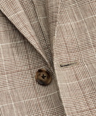 Brooks Brothers Men's Milano Fit Three-Button Check Linen Sport Coat | Beige