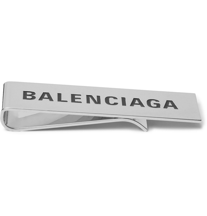 Photo: Balenciaga - Logo-Engraved Silver-Tone Money Clip - Silver