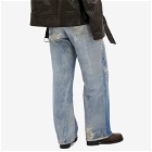 Our Legacy Women's Wide Leg Distressed Jeans in Blue