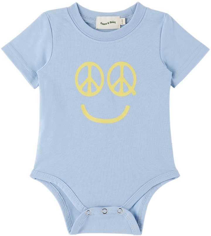 Photo: Museum of Peace & Quiet SSENSE Exclusive Baby Blue Smiley Jumpsuit
