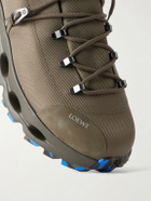 LOEWE - On Cloudsolo Hiker Rubber-Trimmed Twill Sneakers - Green
