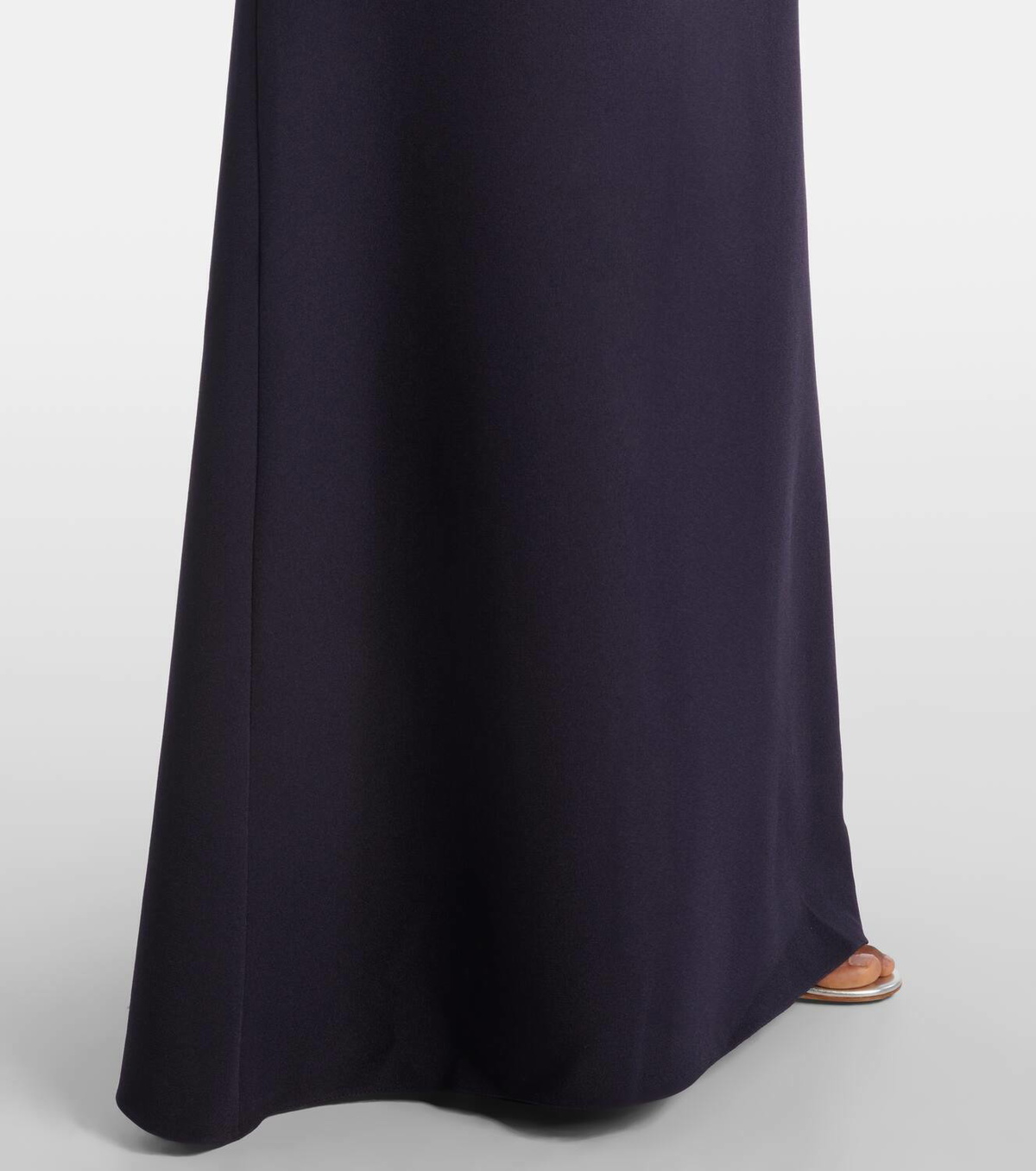 Safiyaa Belted crêpe gown