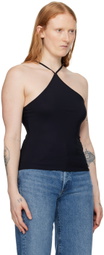 Filippa K Black Asymmetric Tank Top