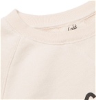 Café Kitsuné - Slim-Fit Logo-Print Loopback Cotton-Jersey Sweatshirt - Neutrals