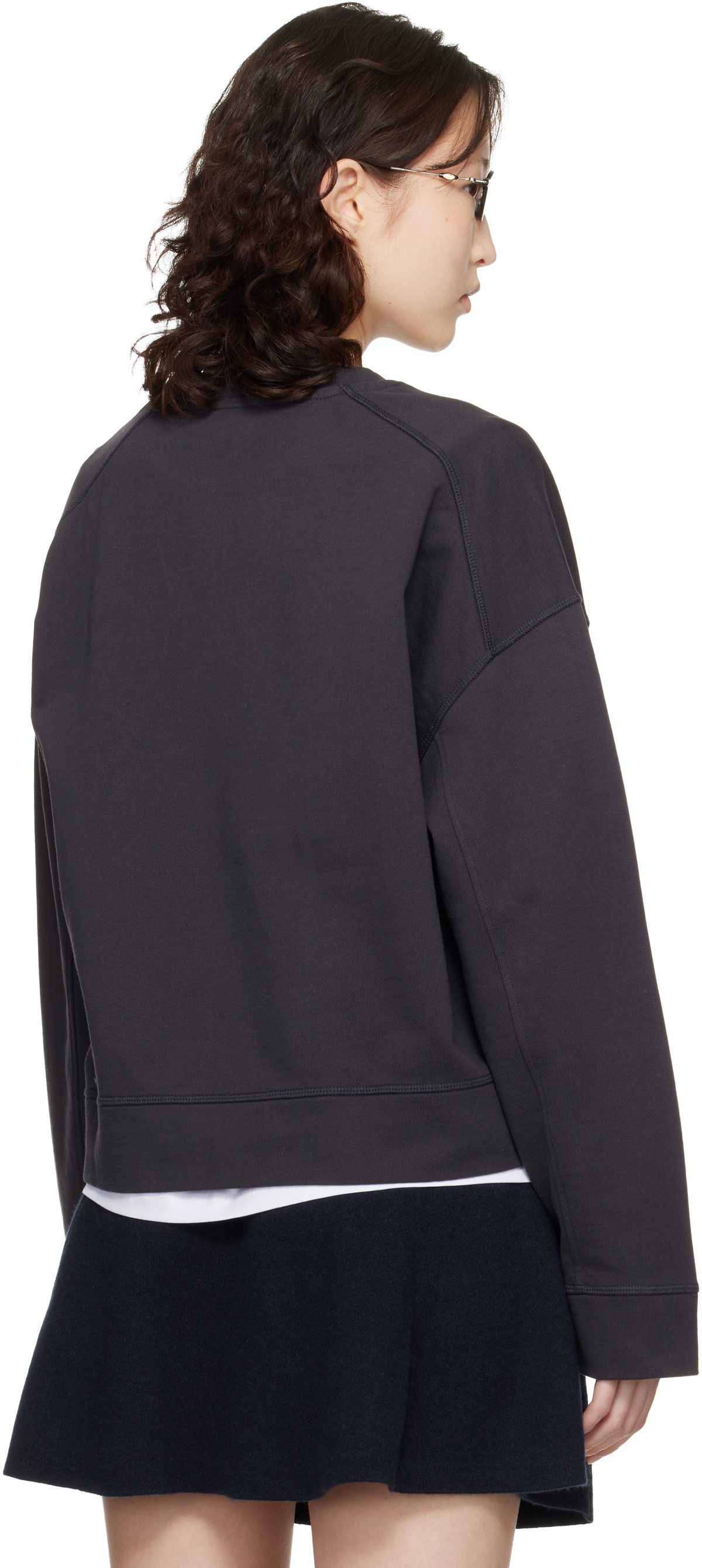 GANNI Black Isoli Jersey Sweatshirt