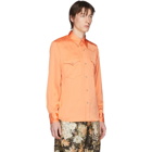 Dries Van Noten Orange Curtain Shirt