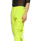 Juun.J Yellow Cropped Cargo Pants