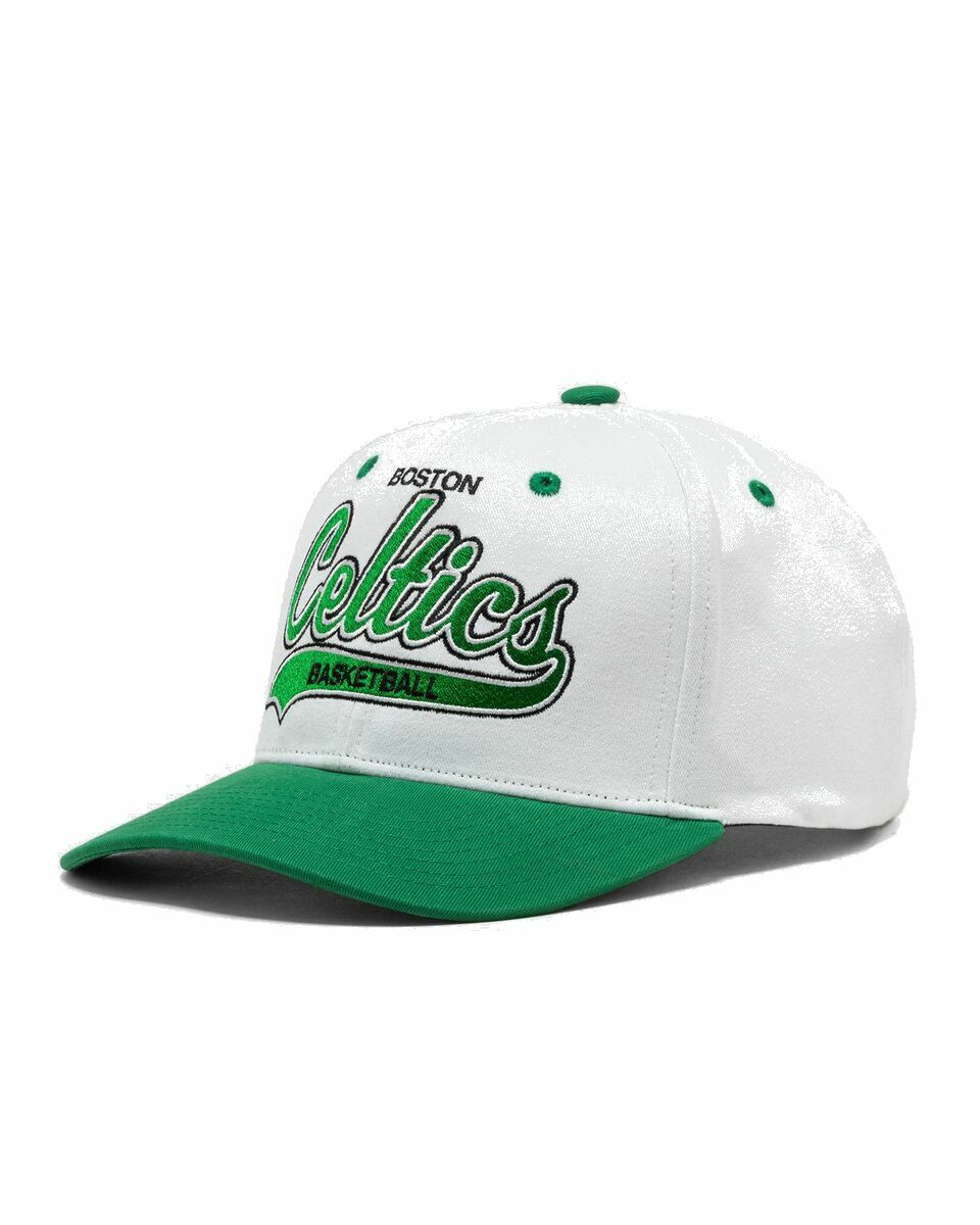 Photo: Mitchell & Ness Nba Tail Sweep Pro Snapback Boston Celtics Green/White - Mens - Caps