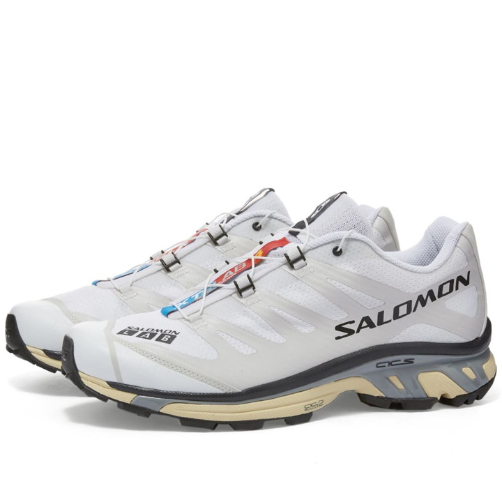 Photo: Salomon Men's XT-4 Sneakers in White/Lunar Rock/Night Sky