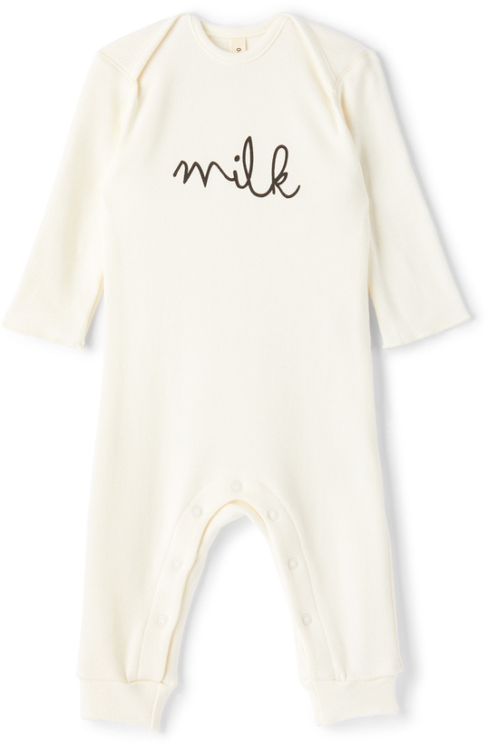 Photo: Organic Zoo Baby White 'Milk' Bodysuit