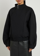 Armarium Salma Panelled Wool Bomber Jacket Black