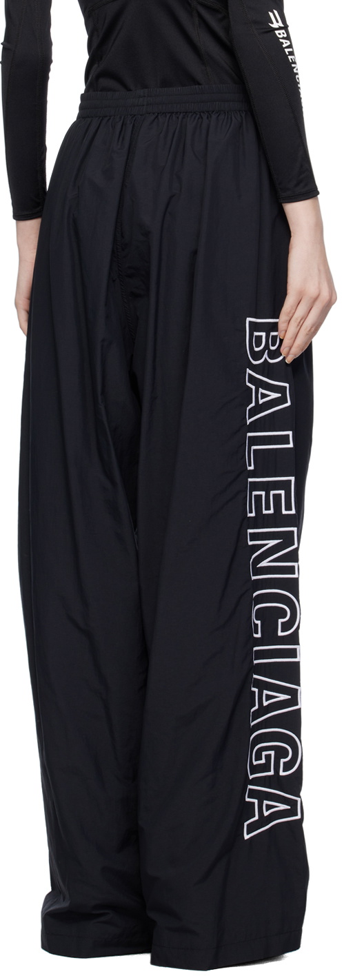 Balenciaga Black Embroidered Lounge Pants