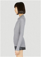 Durazzi Milano - Silk Knit Polo Top in Grey