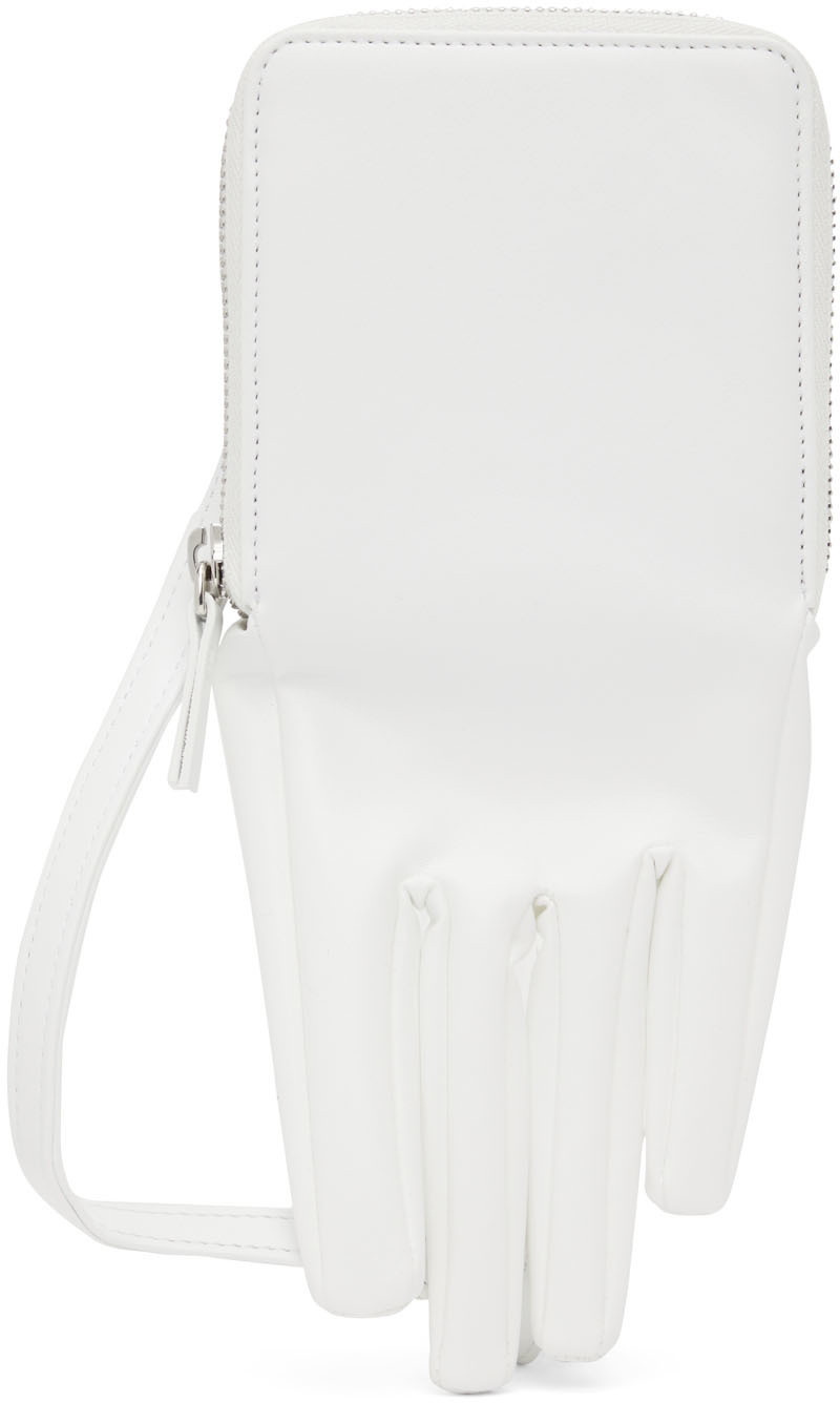 MM6 Maison Margiela ホワイトレザーバッグ Bag Collection--- 01 MM6 Maison Margiela / Japanese フェイク