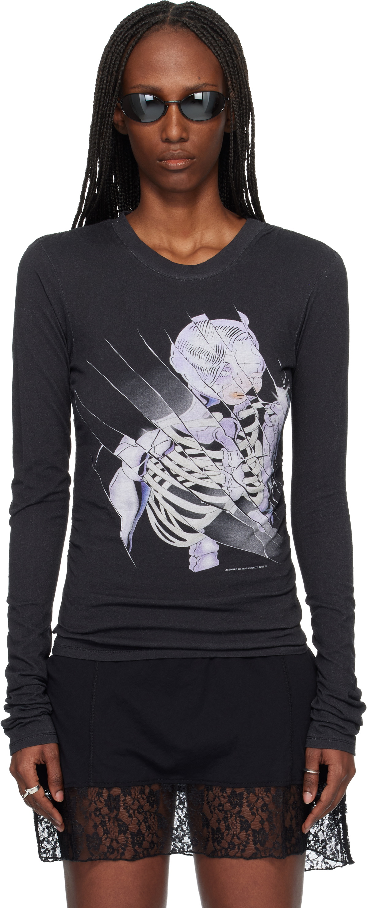 Our Legacy Black 'Swing Of Pendulum' T-Shirt Our Legacy