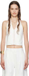 rag & bone White Irina Tank Top