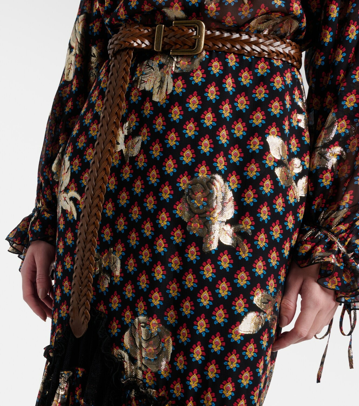 Etro Braided leather belt