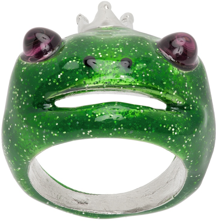 Photo: Collina Strada Green Frog Prince Ring