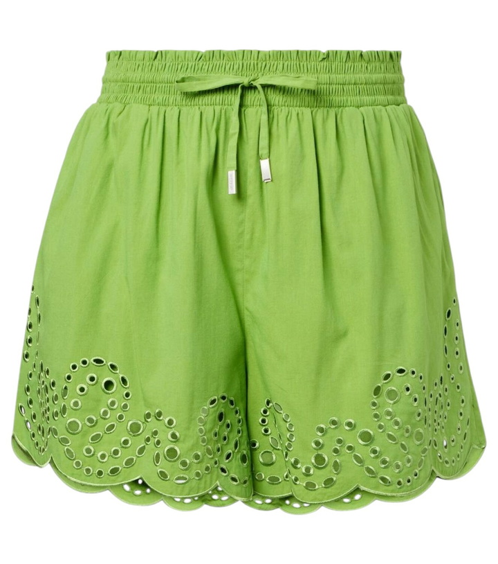 Photo: Simkhai Amelie broderie anglaise shorts