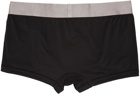 Calvin Klein Underwear Three-Pack Black Steel Microfiber Briefs
